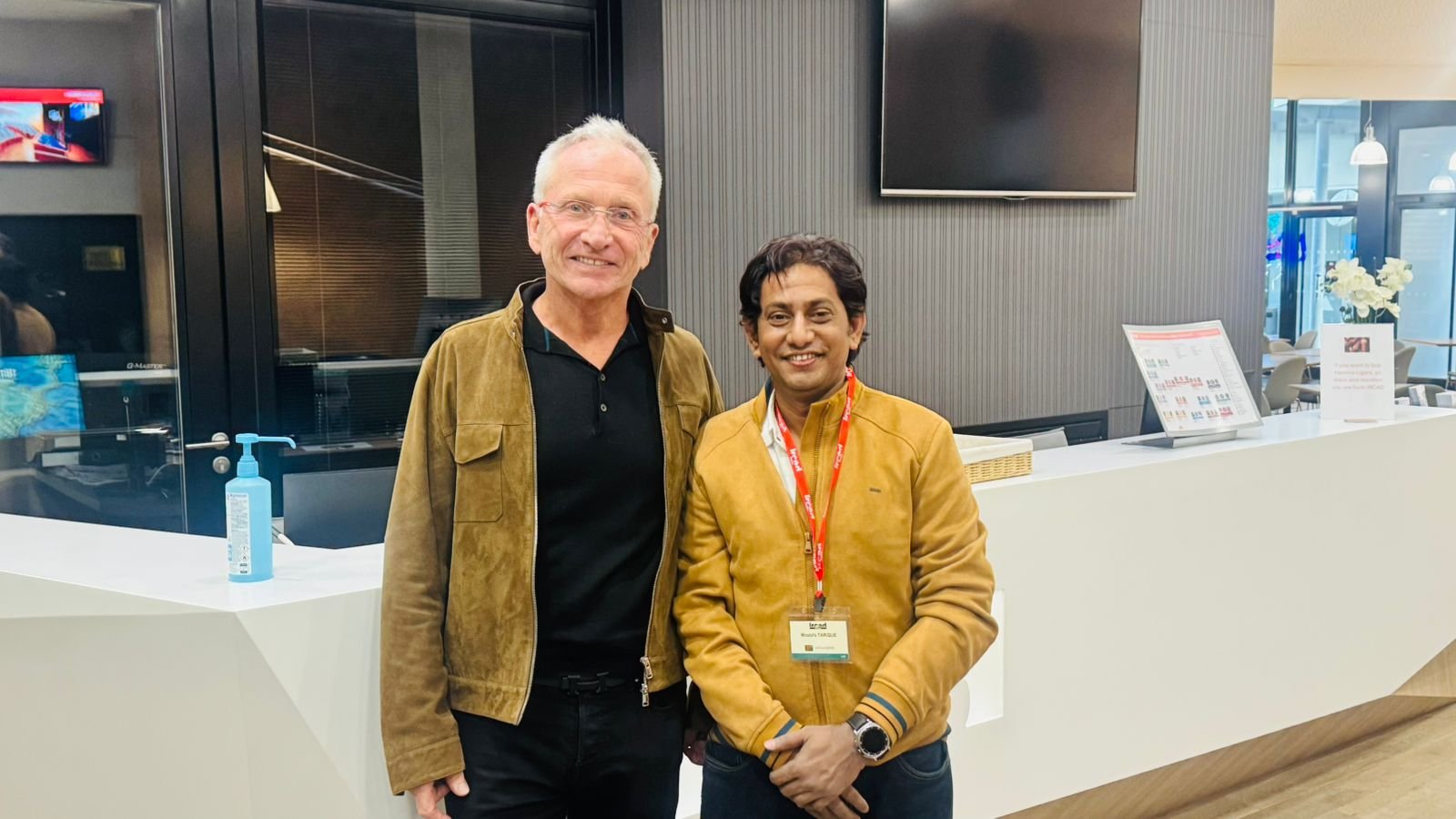 Dr. Ronee with an international faculty surgeon during a surgical training program